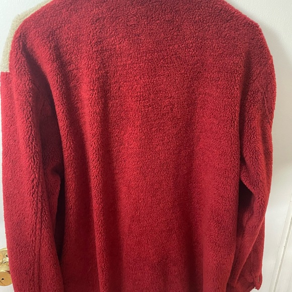 Vintage TEDDI Burgundy and Cream Jacket w/Black collar Quilted Diamond Pattern - Picture 10 of 16